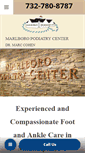 Mobile Screenshot of marlboropodiatrycenter.com